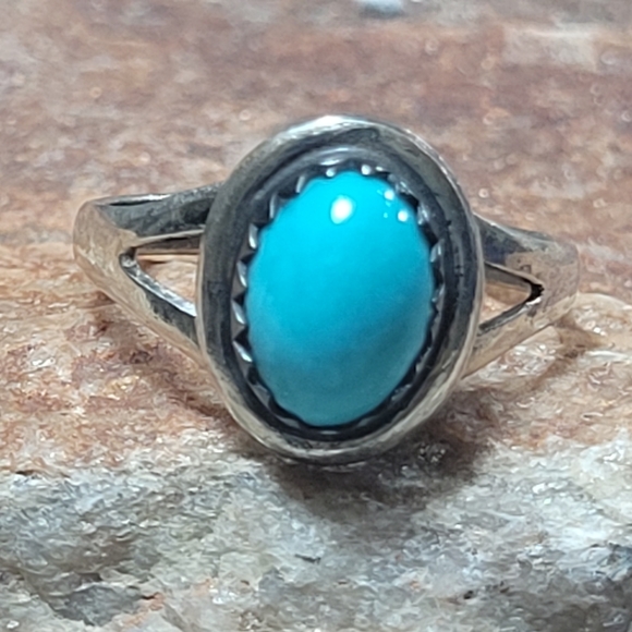 Sterling Silver Turquoise Ring #3 - Picture 1 of 8